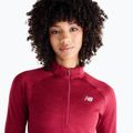 Damen-Laufshirt mit langen Ärmeln New Balance Athletics Heat Grid 1/2 Zip podium red 4