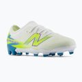 Kinder-Fußballschuhe New Balance Furon Team V9 FG white/alkaline green