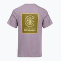 Herren T-Shirt Columbia CSC Basic Logo Back Tee shale purple/linework c badge 2