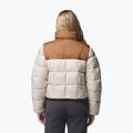 Gefütterte Damenjacke Columbia Puffect III Cropped dark stone/camel brown 3