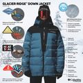 Herren-Skijacke Columbia Glacier Ridge Down phoenix blue/black 15