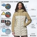 Damen-Daunenjacke Columbia Mountain Croo III Mid Down dark stone/beach 11