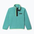 Kinder Fleecejacke Columbia Halvetia II Half Snap Fleece teal/black