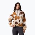 Fleecejacke für Damen Columbia Sequoia Grove II Printed Half Zip camel brown ikatbloom
