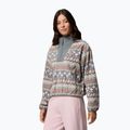 Fleecejacke für Damen Columbia Sequoia Grove II Printed Half Zip Iron Wizard Island 4