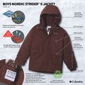 Gefütterte Kinderjacke Columbia Nordic Strider III tobacco 4