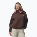 Fleecejacke für Damen Columbia Helvetia II Cropped Half Snap Fleece tobacco