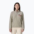 Fleecejacke für Damen Patagonia Lightweight Synchilla Snap-T Pullover oatmeal heather w/moonrise taupe