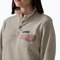 Fleecejacke für Damen Patagonia Lightweight Synchilla Snap-T Pullover oatmeal heather w/moonrise taupe 4
