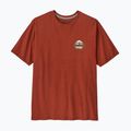 Herren-Shirt Patagonia Great Waves Responsibili-Tee rusty red