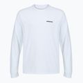 Longsleeve Herren Patagonia P-6 Logo Responsibili fiber white