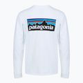 Longsleeve Herren Patagonia P-6 Logo Responsibili fiber white 2