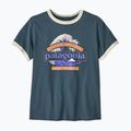 Damen-T-Shirt Patagonia Great Waves Ringer Tee summit blue 2