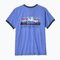 Damen-T-Shirt Patagonia Fitz Roy Foothills Ringer Tee diver blue 2