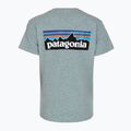 Damen-T-Shirt Patagonia P-6 Logo Responsibili-Tee blue sage 2