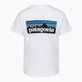 Damen-T-Shirt Patagonia P-6 Logo Responsibili-Tee fiber white 2
