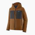 Herren-Trekkingsweatshirt Patagonia R2 TechFace Hoody deer brown 2