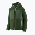 Herren-Trekkingsweatshirt Patagonia R2 TechFace Hoody treeline green