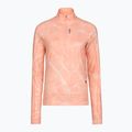 Laufpullover für Damen HOKA Skyform Half Zip CLF PRT sunstone print