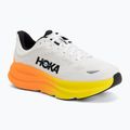 Herren-Laufschuhe HOKA Bondi 9 Wide white/neon tangerine