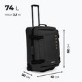 Mittlere Reisetasche KADVA Lazio 74 l schwarz 3