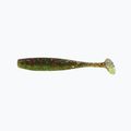 Relax Bass 2.5 Laminierter Gummiköder 4tlg. Motoröl-Multi Glitter Chartreuse-Silber Glitter BAS25