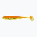 Relax Bass 3 Laminierter Gummiköder 4 Stück orange chartreuse-silber glitter BAS3