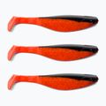 Gummiköder Relax Hoof 6 Standard 3 Stück schwarz-orange-rot glitter BLS6-S