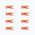 Relax Crawfish 1 Laminierter Gummiköder 8 Stück orange oliv-schwarz Glitter CRF1