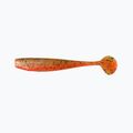 Relax Kingshad 3 Laminierter Gummiköder 4 Stück oliv-schwarz glitzernd orange-silber glitzernd KS3