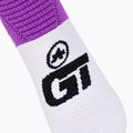 ASSOS GT C2 Radsocken lila und weiß P13.60.700.4B 3