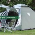 Coleman Waterfall 5 Deluxe Camping Zelt grün 2000038893 4