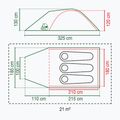 Coleman Darwin 3+ 3-Personen-Campingzelt grau 2176904 2