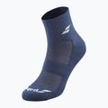 Socken Babolat Quarter 3 Pack white/estate blue/grey 3