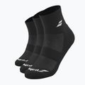Socken Babolat Quarter 3 Pack black/black