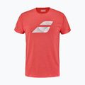 Babolat Männer Übung Big Flag T-Shirt Mohnrot Heidekraut