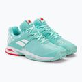 Babolat Propulse All Court JR Kinder-Tennisschuhe yucca/weiß 4