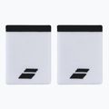 Handgelenkstücher Babolat Logo Jumbo Wristband 2 Stk. white/black