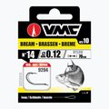 VMC Bream methode Vorfach Schlaufenhaken mit Widerhaken + Schnur 10 Stück rot 929412