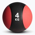 Sveltus Medizinball Gummi 4 kg rot/ schwarz 2