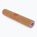 Fitnessmatte Sveltus Cork Yoga natural/ Lilac 6
