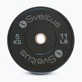 Olympische Bumper-Scheibe Sveltus Training Olympic Disc 5 kg black