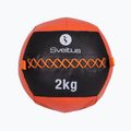 Sveltus Wall Ball 2 kg schwarz/rot