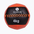 Sveltus Wall Ball 4 kg schwarz/rot