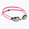 Schwimmbrille Kinder arena Tracks JR Mirror silver/white/fuchsia