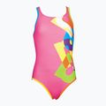Einteiliger Badeanzug Kinder arena Patch One Piece L rosa 2A787 5