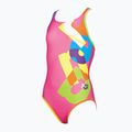 Einteiliger Badeanzug Kinder arena Patch One Piece L rosa 2A787 6