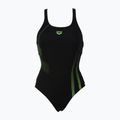 Einteiliger Badeanzug Damen arena Shadow One Piece schwarz-grün 88/56 4