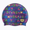 Badekappe Kinder arena Print violett 94171 2