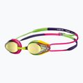 Kinder Schwimmbrille arena Tracks JR Mirror blau gelb violett/fuchsia/grün